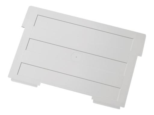 HELIT Stellbrettchen für Karteitrog A5 quer, lichtgrau gepackt zu 2 Stück - 2 S