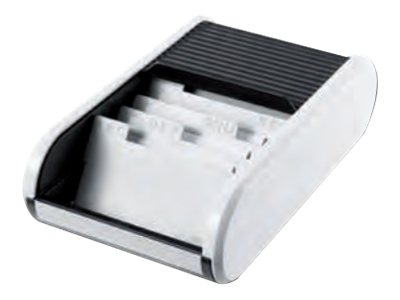 HELIT Visitenkartenbox Linear, weiß - für den Markt: D - A - L - CH (H6218091)