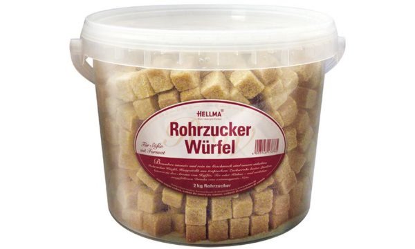 HELLMA Rohrzucker-Würfel, im Eimer (9613683)