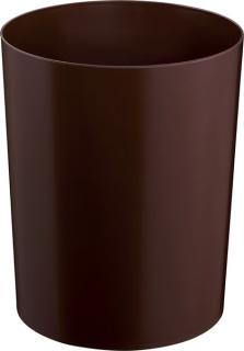 Sicherheitspapierkorb+ Alu, braun Aluminium-Einsatz, 13 L