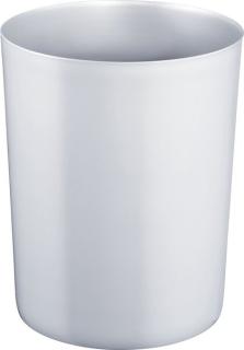 Sicherheitspapierkorb+ Alu, lichtgrau Aluminium-Einsatz, 13 L