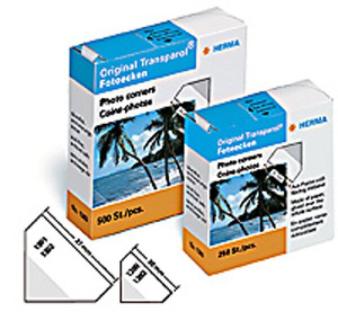 Fotoecken extra gross 100St selbstklebend 2er Streifen