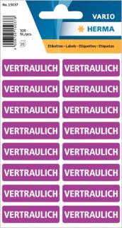 Textetiketten Vertraulich 20 Blatt = 1 Pack