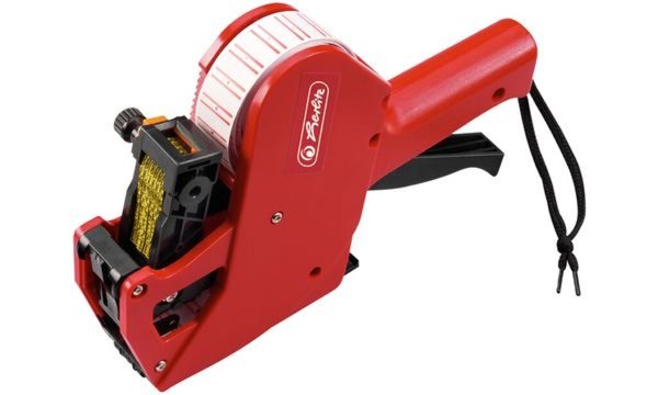 HERLITZ Ersatz-Farbrolle für Preisauszeichner 1-zeilig Kunststoff, schwarz, für