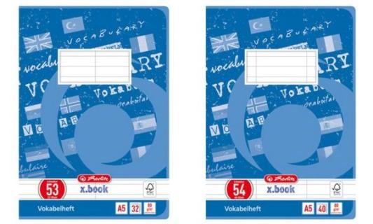 HERLITZ Herl Vokabelheft liniert bu A5