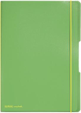 HERLITZ Notizheft my.book flex, A4, PP-Cover, hellgrün abgerundete Ecken, Versc