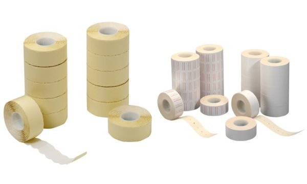 HERLITZ Preisauszeichnungsetiketten, 1-zeilig, 21,6 x 12 mm aus Papier, 1.200 E