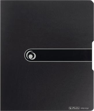 HERLITZ Ringbuch PP A4 2R 16mm schwarz opak to go