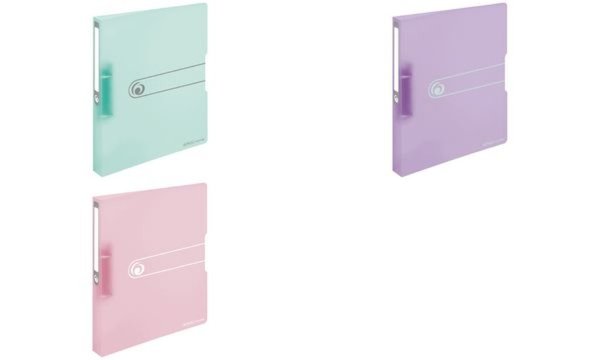 HERLITZ Ringbuch easy orga to go Pastell, A4, 2-Ring, rosé transparent, Serie P