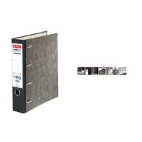 HERLITZ Wolkenmarmor-Doppelordner maX.file nature, schwarz Rückenbreite: 70 mm,