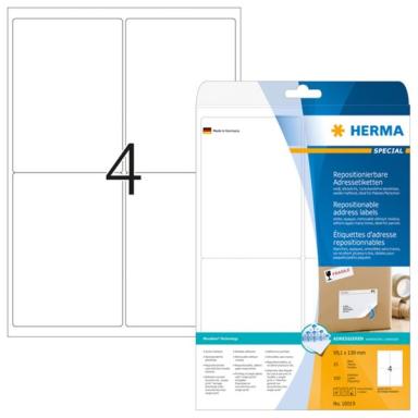 HERMA Adressetik. A4 weiß 99,1x139  mm Papier opak 100 St.