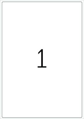 HERMA Adressetiketten A4 weiß 199,6x289,1 mm Papier 100 St.
