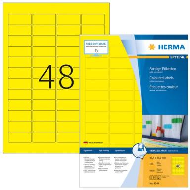 Image HERMA_Etiketten_A4_gelb_457x212mm_Papier_img3_4275511.jpg Image