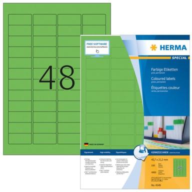 Image HERMA_Etiketten_A4_grn_457x212mm_Papier_img3_4275465.jpg Image