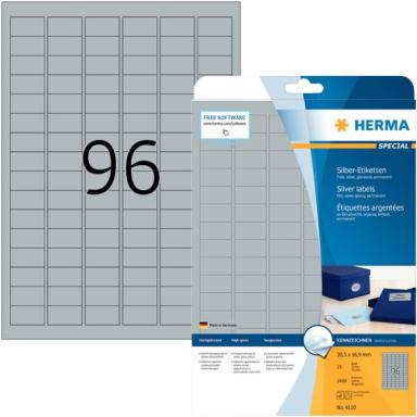 Image HERMA_Etiketten_A4_silber_305x169_mm_Folie_img5_3799316.jpg Image