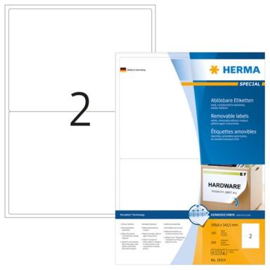 HERMA Etiketten A4 weiß 199,6x143,5 mm ablösb.Papier 200 St.