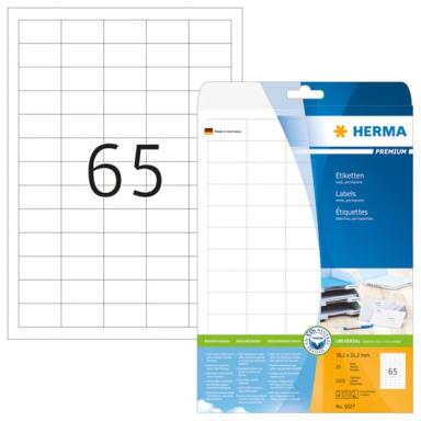 HERMA Etiketten A4 weiß 38,1x21,2   mm Papier       1625 St.