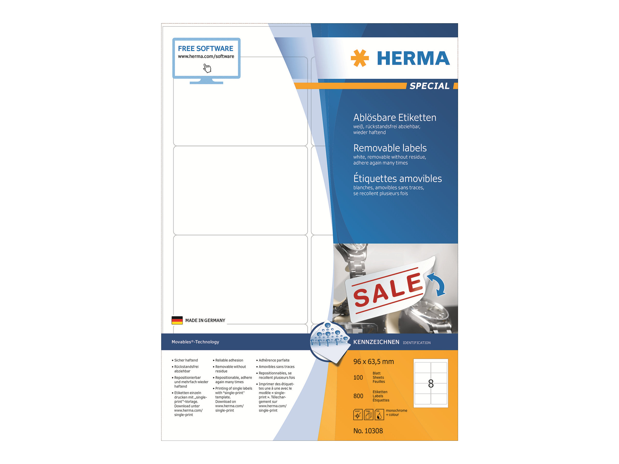 Image HERMA_Etiketten_A4_wei_96x635_mm_ablsbar_img7_3690737.jpg Image