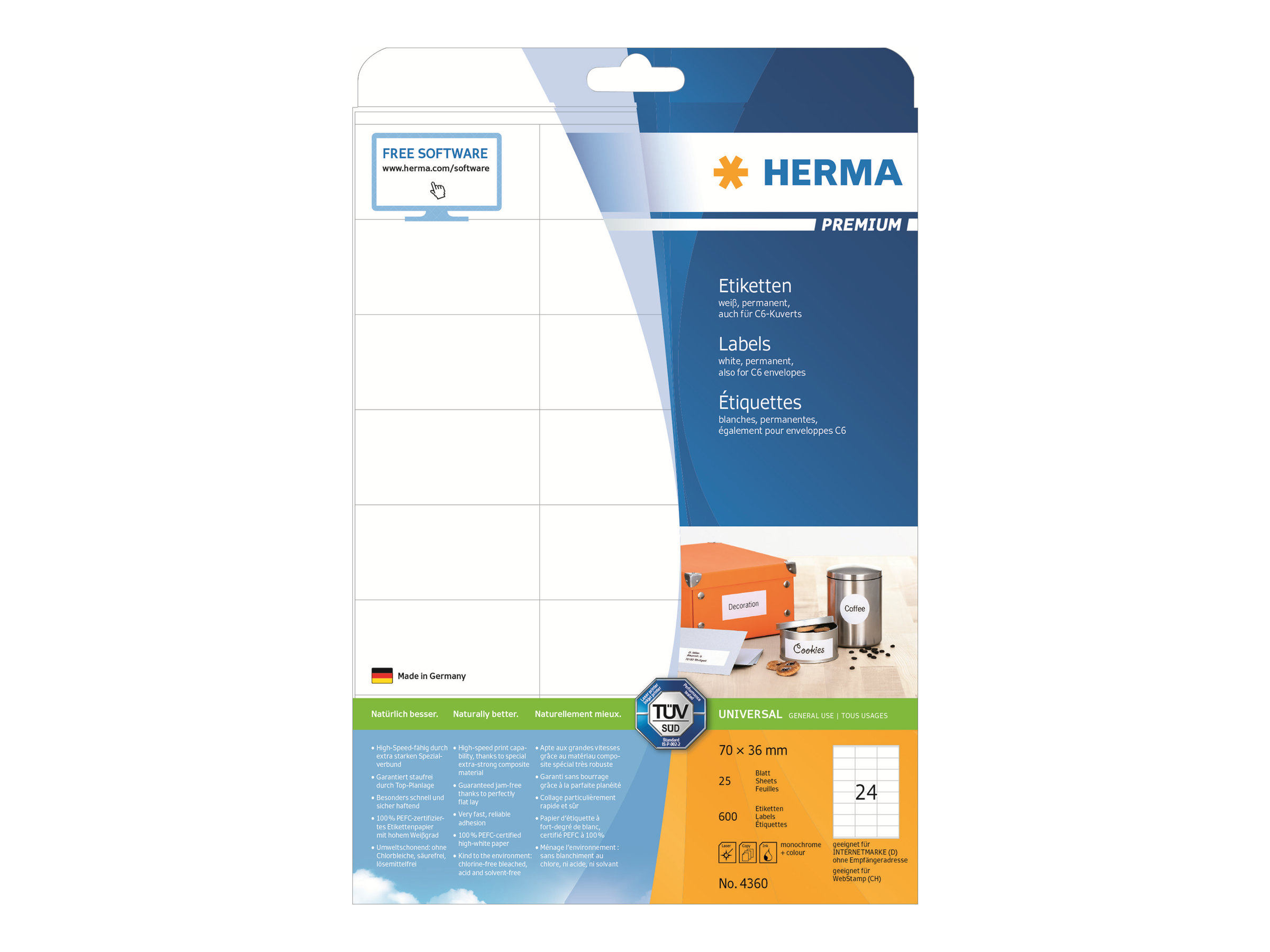 Image HERMA_Etiketten_Premium_A4_wei_70x36_mm_Papier_img2_3690789.jpg Image
