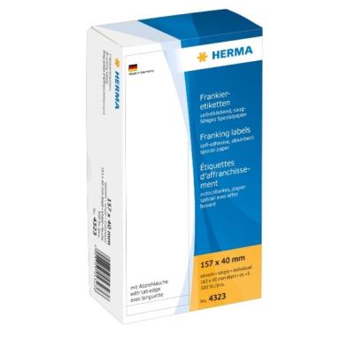 HERMA Frankieretik. einzeln mit Abziehl. 157x40 mm  500 St.