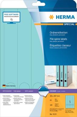 Image HERMA_Ordneretiketten_A4_blau_38x297_mm_Papier_img1_3799708.jpg Image