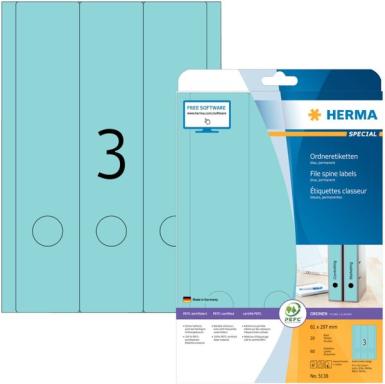 Image HERMA_Ordneretiketten_A4_blau_61x297_mm_Papier_img3_3799713.jpg Image