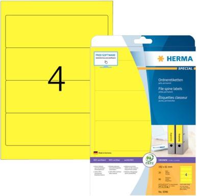Image HERMA_Ordneretiketten_A4_gelb_192x61_mm_Papier_img7_3690754.jpg Image