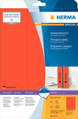 Image HERMA_Ordneretiketten_A4_rot_61x297_mm_Papier_img1_3799716.jpg Image