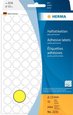Image HERMA_Vielzwecketiketten_gelb_13_mm_rund_Papier_img2_3799535.jpg Image