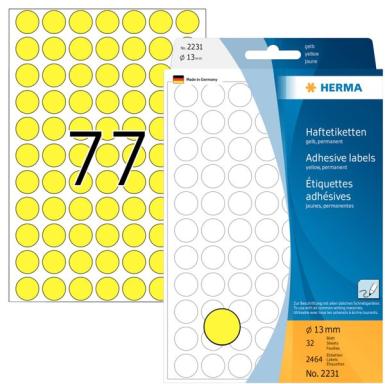 Image HERMA_Vielzwecketiketten_gelb_13_mm_rund_Papier_img3_3799535.jpg Image
