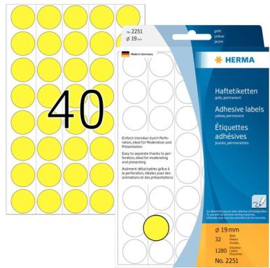 Image HERMA_Vielzwecketiketten_gelb_19_mm_rund_Papier_img3_3799527.jpg Image