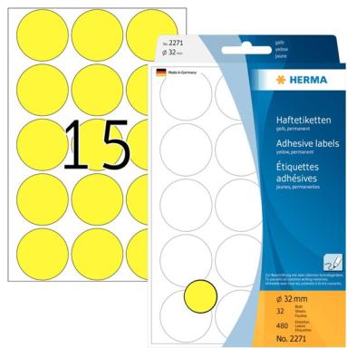 Image HERMA_Vielzwecketiketten_gelb_32_mm_rund_Papier_img3_3690809.jpg Image