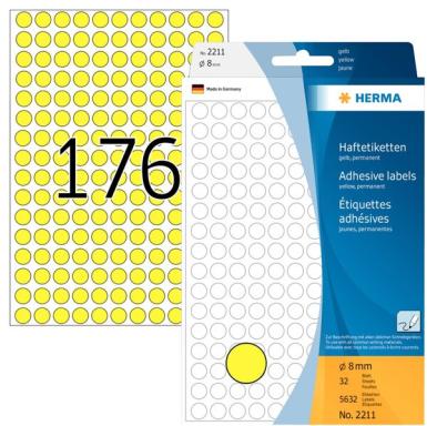 Image HERMA_Vielzwecketiketten_gelb_8_mm_rund_Papier_img6_3799522.jpg Image