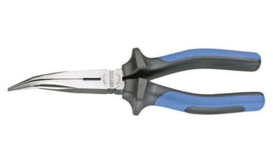 HEYTEC Flachrundzange, abgewinkelt, Länge: 200 mm (11650193)