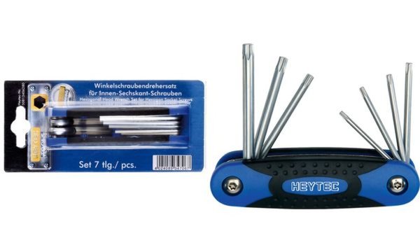 HEYTEC T-Winkelschraubendreher-Satz , 7-tlg, Handklapphalter (11650176)