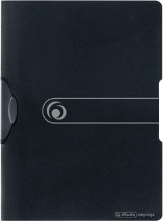 Express-Clip-Hefter PP A4, schwarz opak, f. ca. 30 Blatt, Swing-Mech.