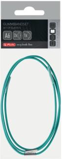 Gummibandset, A6, türkis 1 Verschluss- und 2 Haltegummis