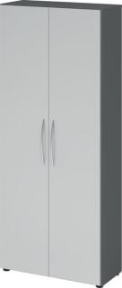 HAMMERBACHER Aktenschrank 4100, V4100/G/5/BM grafit, lichtgrau 4 Fachböden 80,0 x 34,6 x 188,0 cm