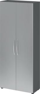 HAMMERBACHER Aktenschrank 4100, V4100/G/S/BM grafit, silber 4 Fachböden 80,0 x 34,6 x 188,0 cm