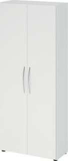 Schrank 5 Ordnerhöhen, 34,6 cm tief BM Korpus und Front Weiß