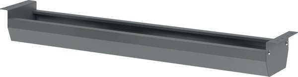 Kabelwanne klappbar für 120er Tisch Graphit, Maße: 86,2 x 9,3 cm (BxH)