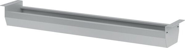 Kabelwanne klappbar für 120er Tisch Silber, Maße: 86,2 x 9,3 cm (BxH)
