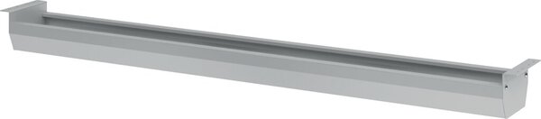 Kabelwanne klappbar für 160er Tisch Silber, Maße: 126,2 x 9,3 cm (BxH)