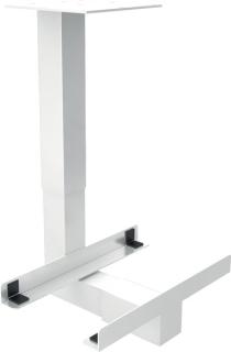 PC-Halter Weiß zum Unterschrauben unter eine Tischplatte von mindestens