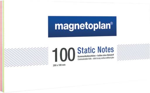 Notes Static, 200 x 100 mm, 100 Stk. beschreib- und abwaschbar