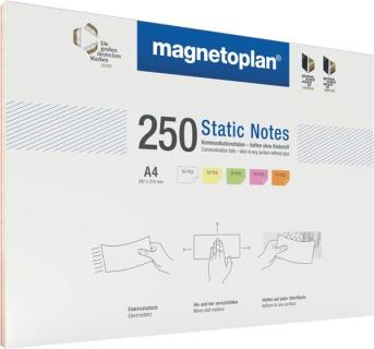 Notes Static, DIN A4, 250 Stk. beschreib- und abwaschbar