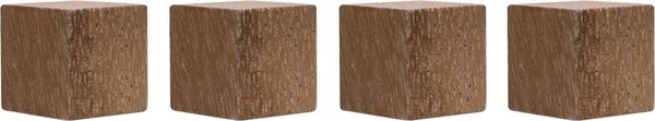 Magnete DesignWood Series,Cube,Walnuss handgefertigt, Neodym-Magnet