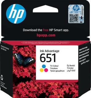 Tintenpatrone 651 Tri-color DeskJet Ink Advantage 5575, 5645