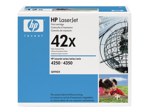 HP 42X 2er Pack Schwarz LaserJet Tonerpatrone (Q5942XD)