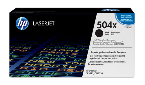 HP 504X Schwarz LaserJet Tonerpatrone (CE250X)